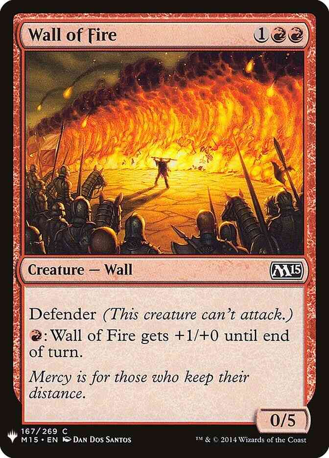 Wall of Fire [M15-167] [The List] [Non-Foil]