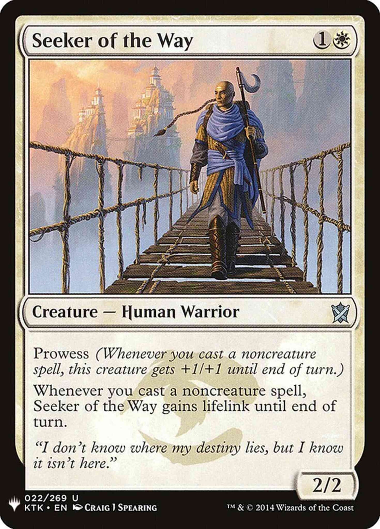 Seeker of the Way [KTK-22] [The List] [Non-Foil]