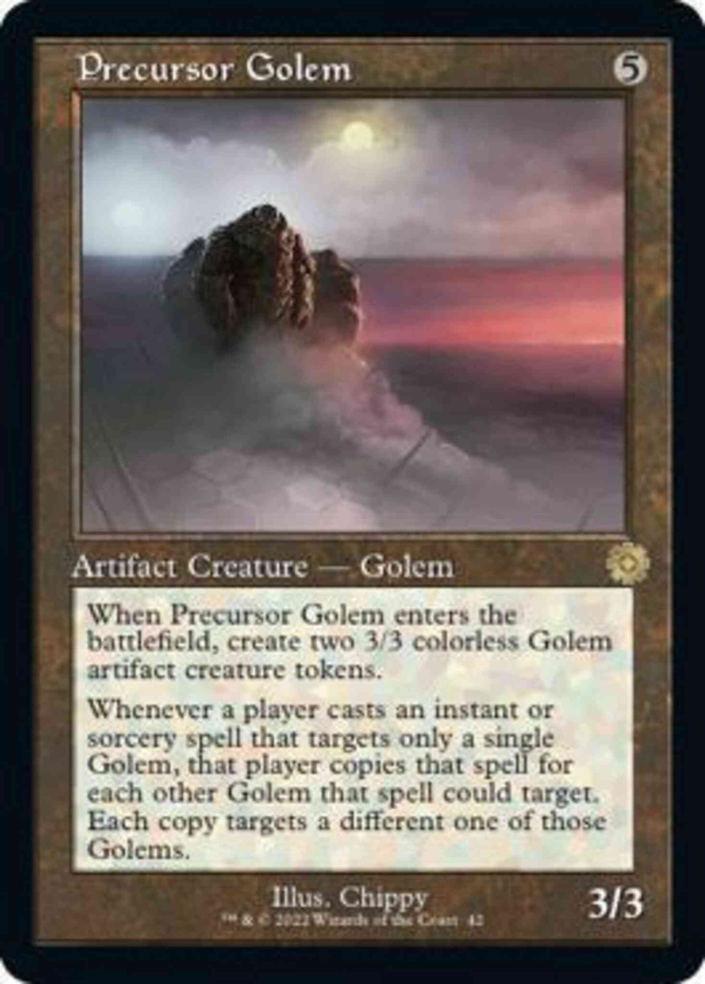 Precursor Golem [42] [Retro Frame] [The Brothers' War Retro Artifacts] [Non-Foil]