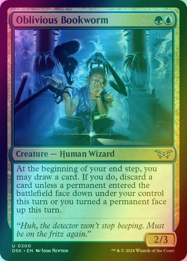 Oblivious Bookworm [300] [Lurking Evil] [Duskmourn: House of Horror] [Foil]