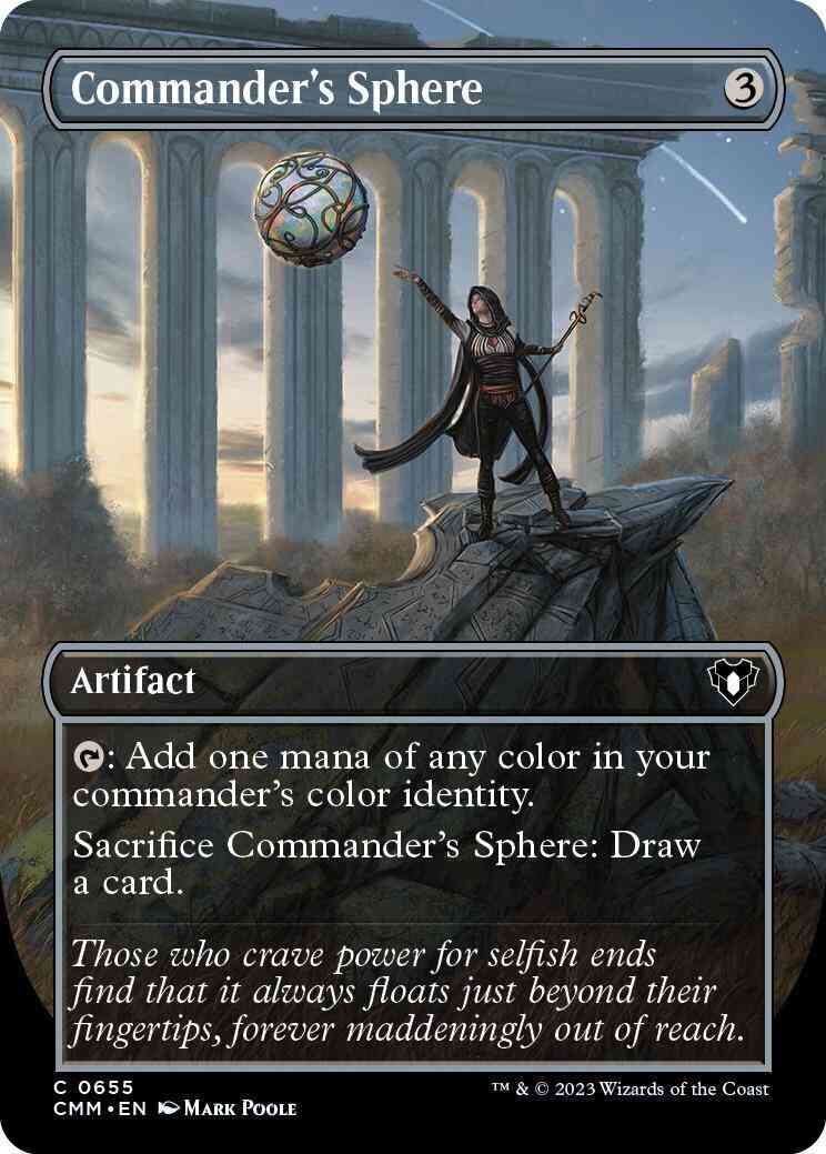 Commander's Sphere [655] [Borderless] [Commander Masters] [Non-Foil]