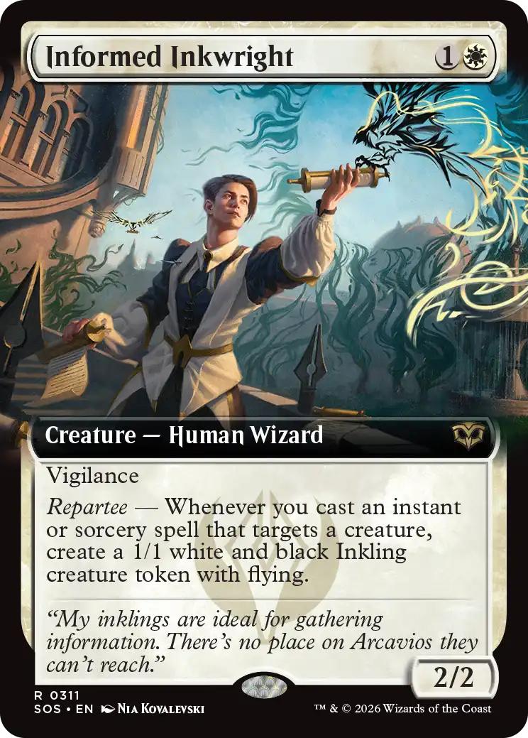 Informed Inkwright [311] [Extended Art] [Secrets of Strixhaven] [Non-Foil]