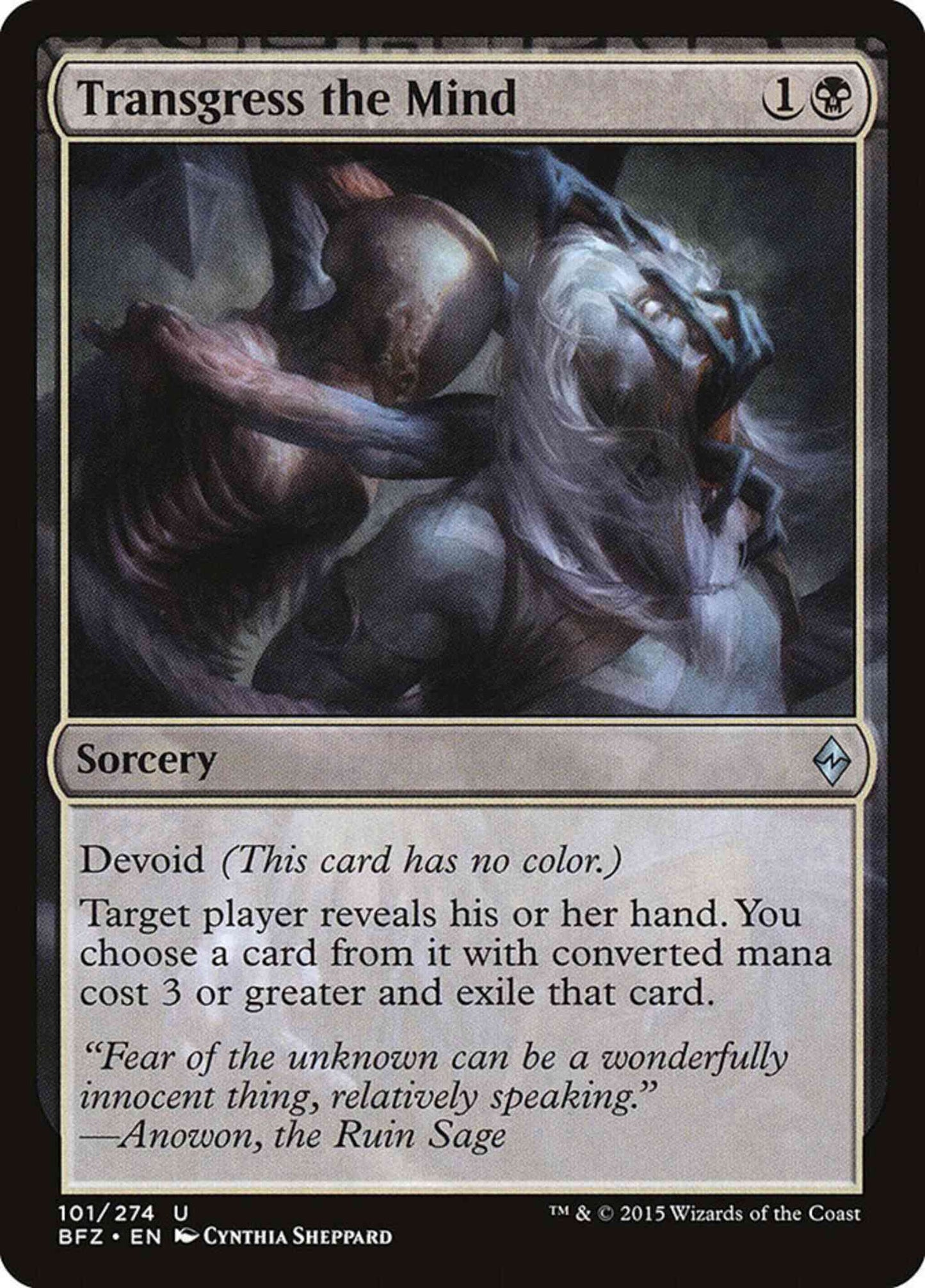 Transgress the Mind [101] [Battle for Zendikar] [Non-Foil]