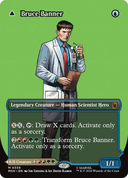 Bruce Banner // The Incredible Hulk [359] [Borderless] [Logo] [Marvel Super Heroes] [Non-Foil]