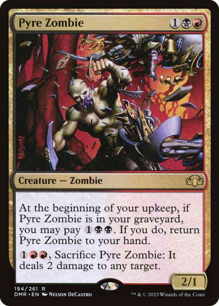 Pyre Zombie [194] [Dominaria Remastered] [Non-Foil]