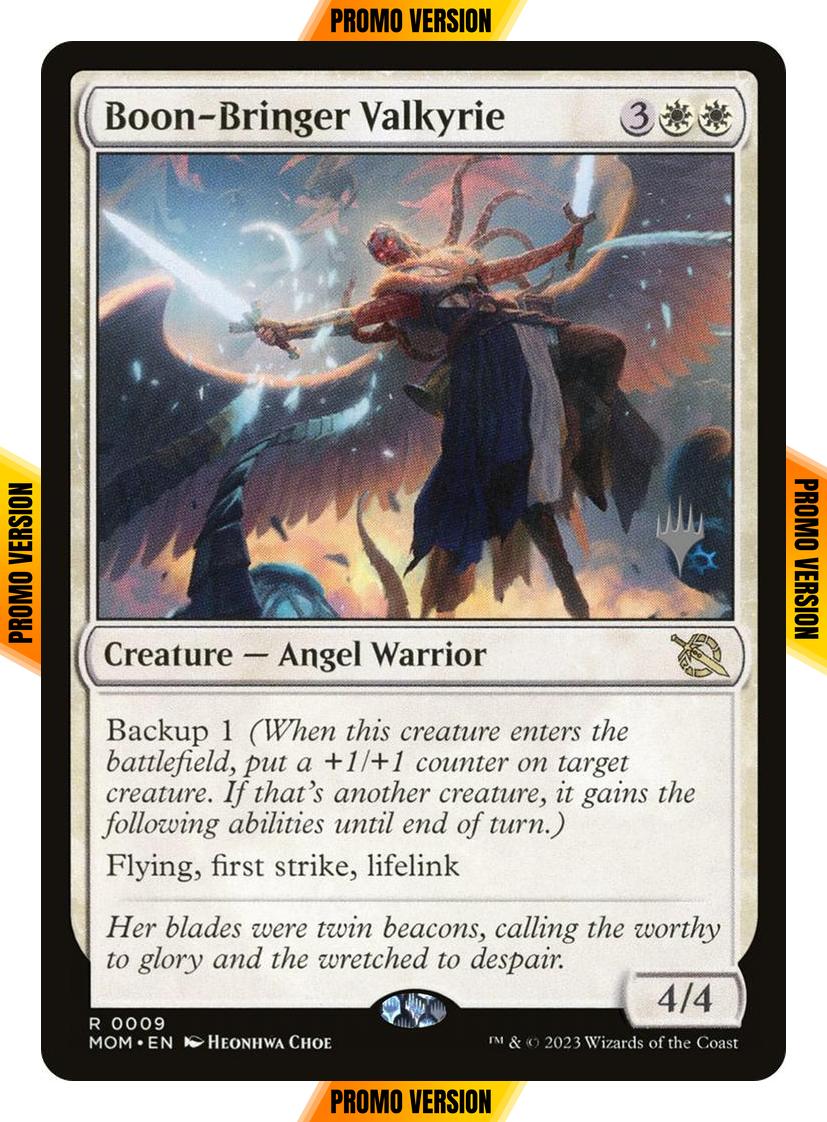 Boon-Bringer Valkyrie [9p] [Promo Pack] [March of the Machine: Promos] [Non-Foil]