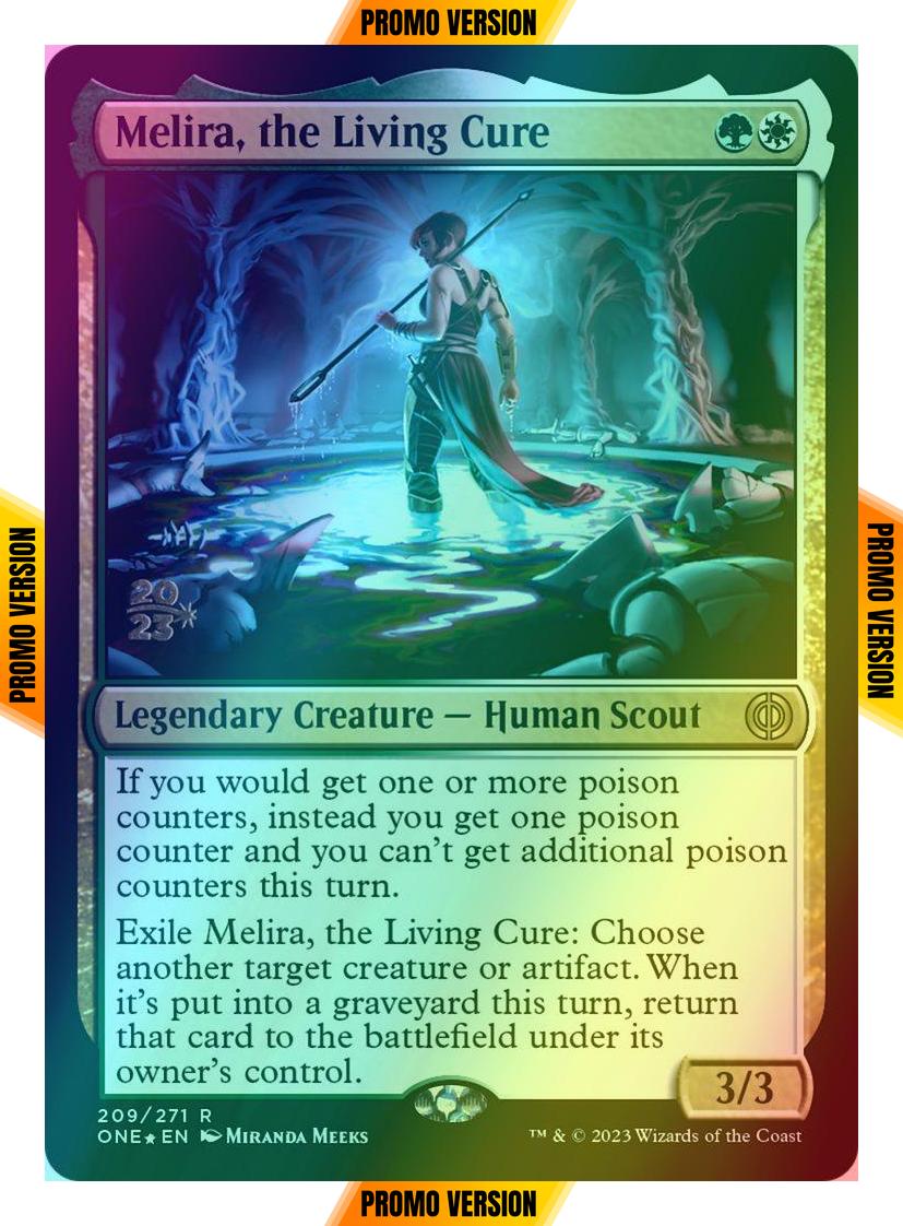 Melira, the Living Cure [209s] [Prerelease] [Phyrexia: All Will Be One: Promos] [Foil]