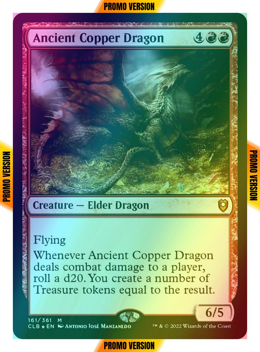 Ancient Copper Dragon [161s] [Prerelease] [Commander Legends: Battle for Baldur's Gate: Promos] [Foil]