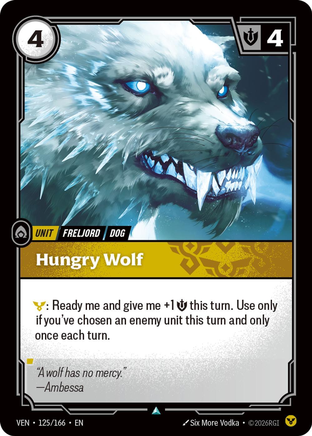 Hungry Wolf - 125/166 [Vendetta] [Non-Foil]