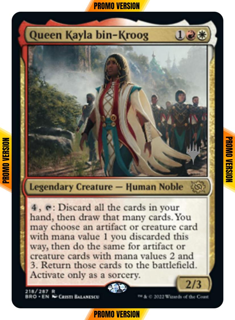 Queen Kayla bin-Kroog [218p] [Promo Pack] [The Brothers' War: Promos] [Non-Foil]