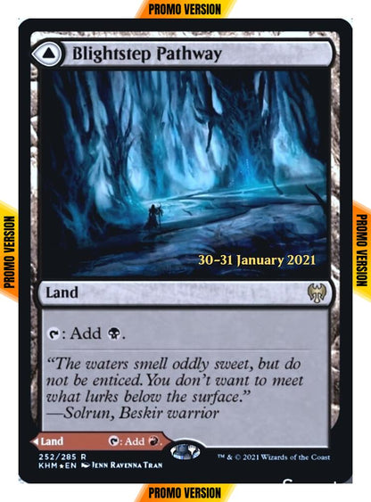Blightstep Pathway // Searstep Pathway [Prerelease] [252s] [Kaldheim Promos] [Foil]