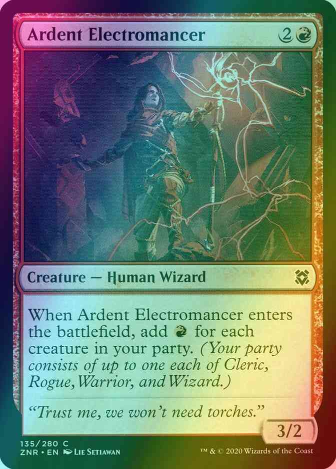 Ardent Electromancer [135] [Zendikar Rising] [Foil]