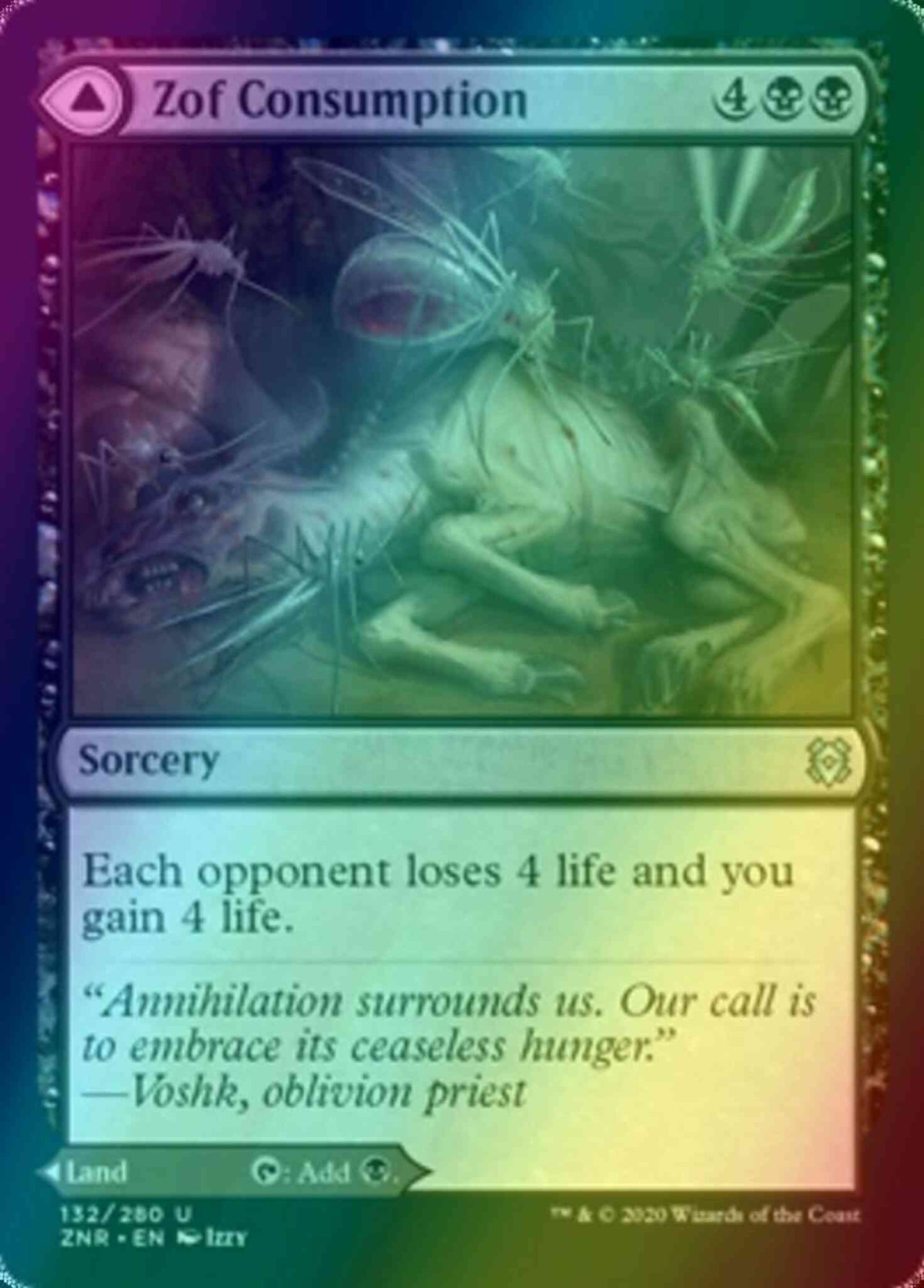 Zof Consumption // Zof Bloodbog [132] [Zendikar Rising] [Foil]