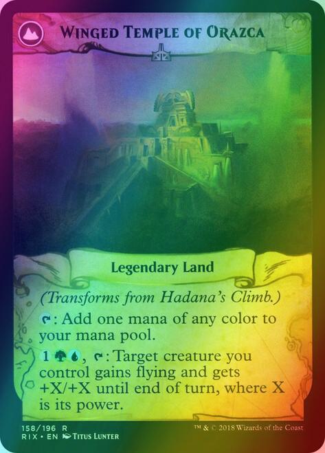 Hadana's Climb // Winged Temple of Orazca [158s] [Rivals of Ixalan Promos] [Foil]
