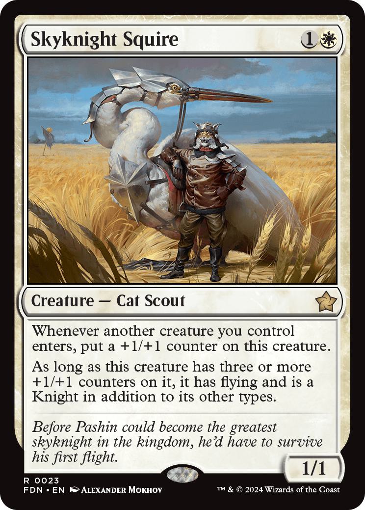 Skyknight Squire [23] [Foundations] [Non-Foil]