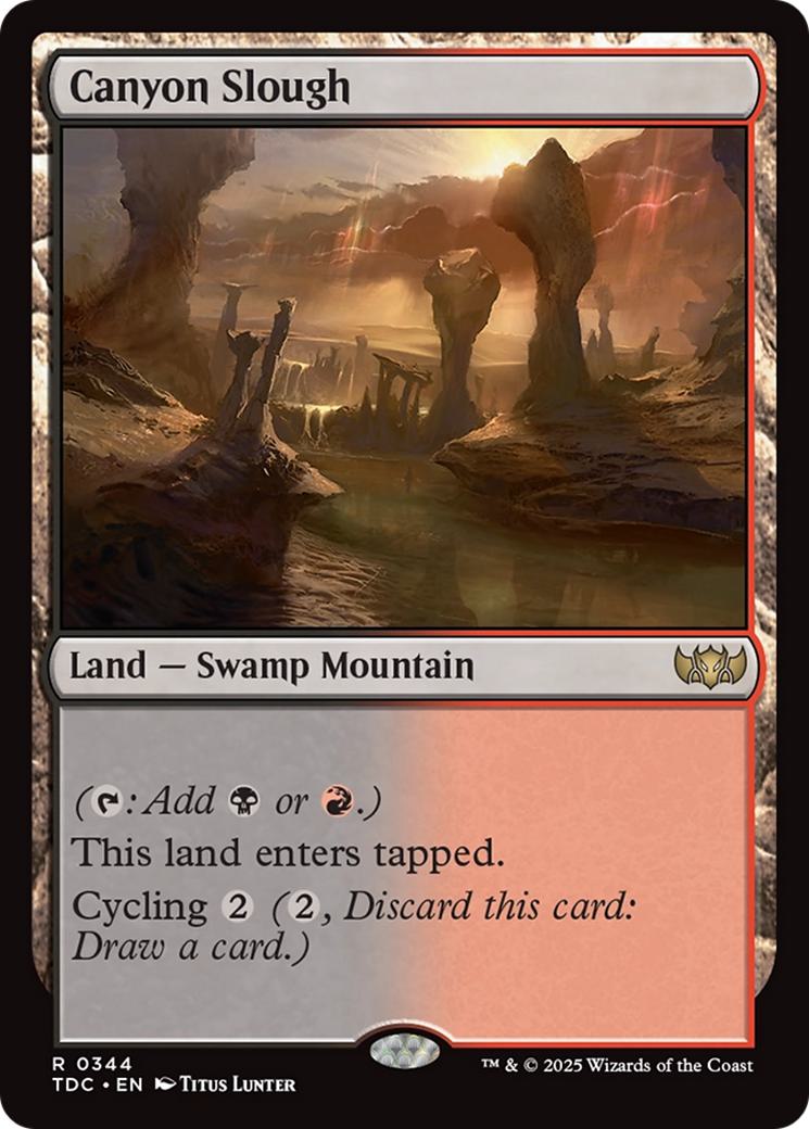 Canyon Slough [344] [Tarkir: Dragonstorm: Commander] [Non-Foil]