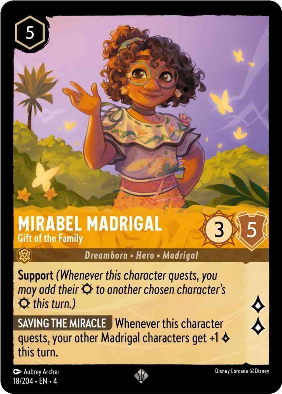 Mirabel Madrigal - Gift of the Family - 18/204 [Ursula's Return] [Non-Foil]