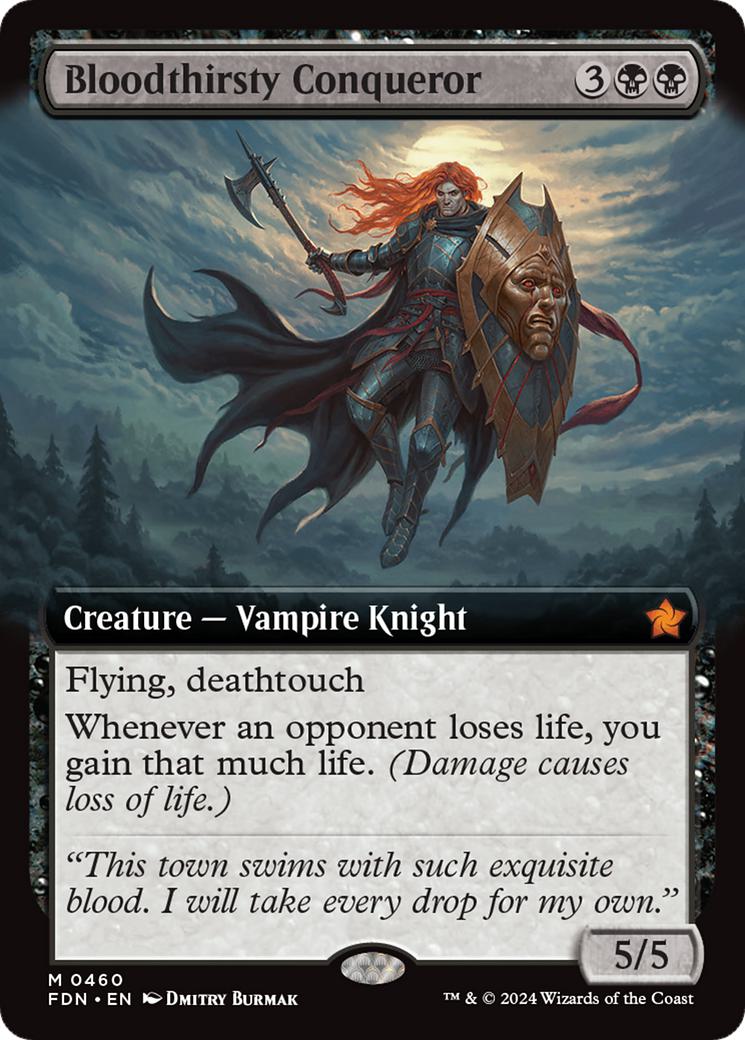 Bloodthirsty Conqueror [460] [Extended Art] [Foundations] [Non-Foil]
