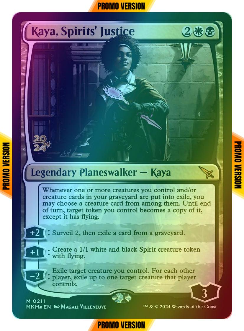 Kaya, Spirits' Justice [211s] [Prerelease] [Murders at Karlov Manor: Promos] [Foil]