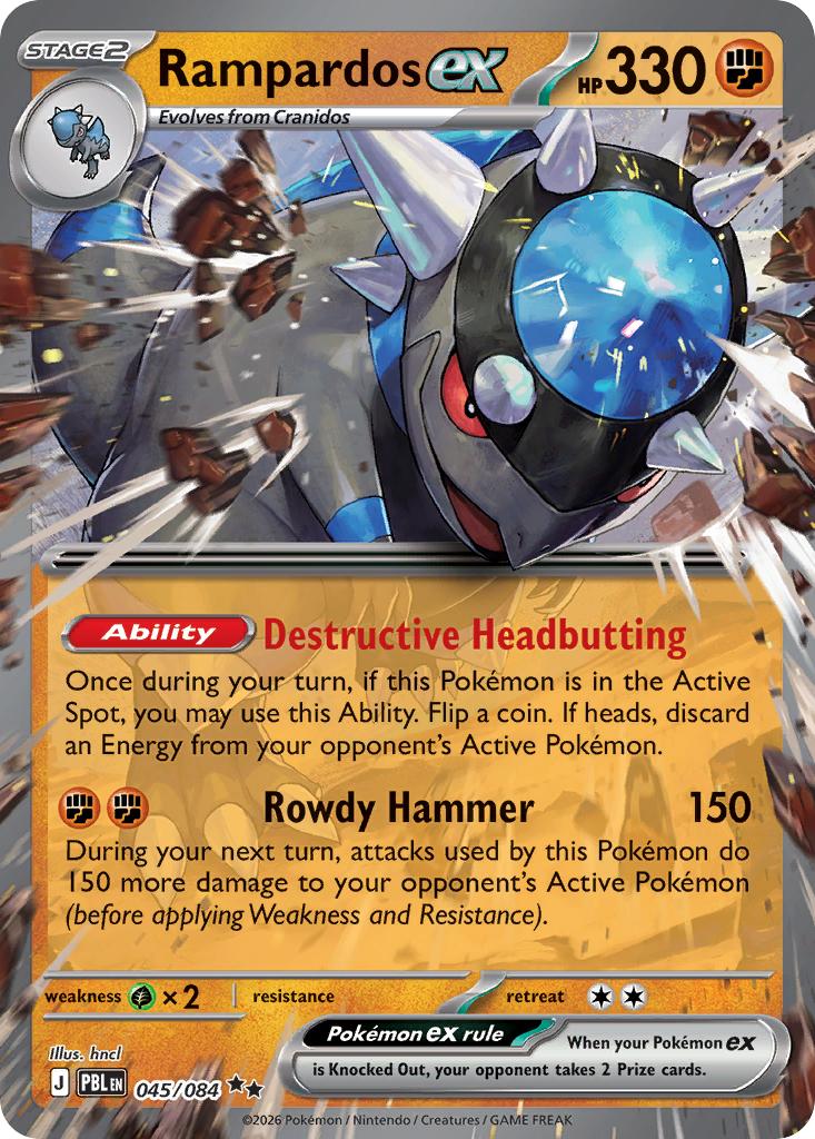 Rampardos ex - 045/084 - Double Rare [me05-045] [Ultra]