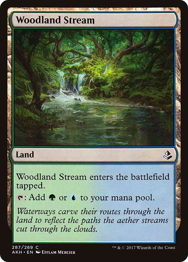 Woodland Stream [Deck Builder's Toolkit] [287] [Amonkhet] [Non-Foil]