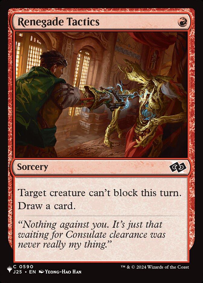 Renegade Tactics [J25-590] [The List] [Non-Foil]