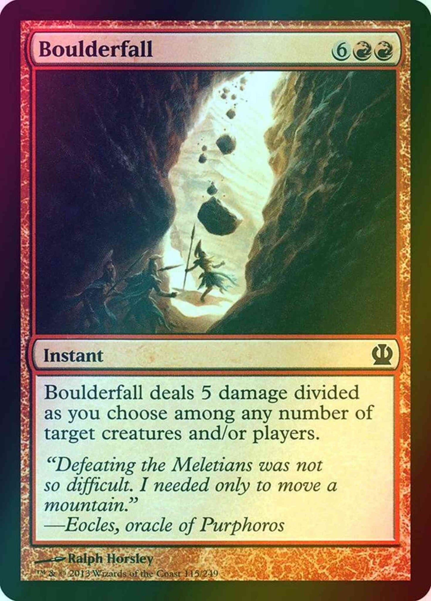 Boulderfall [115] [Theros] [Foil]