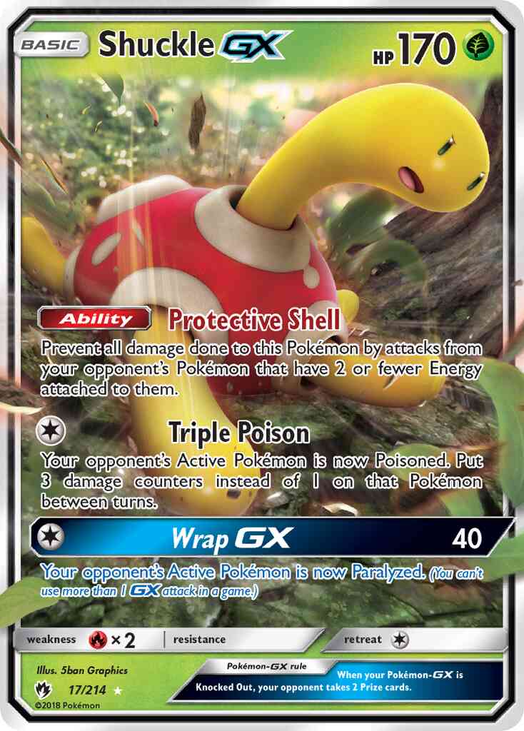 Shuckle-GX - 17/214 - Rare Holo GX [sm8-17] [Ultra]