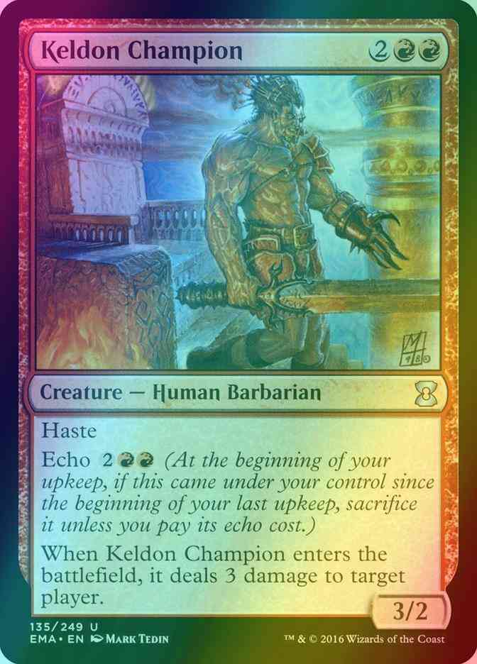 Keldon Champion [135] [Eternal Masters] [Foil]