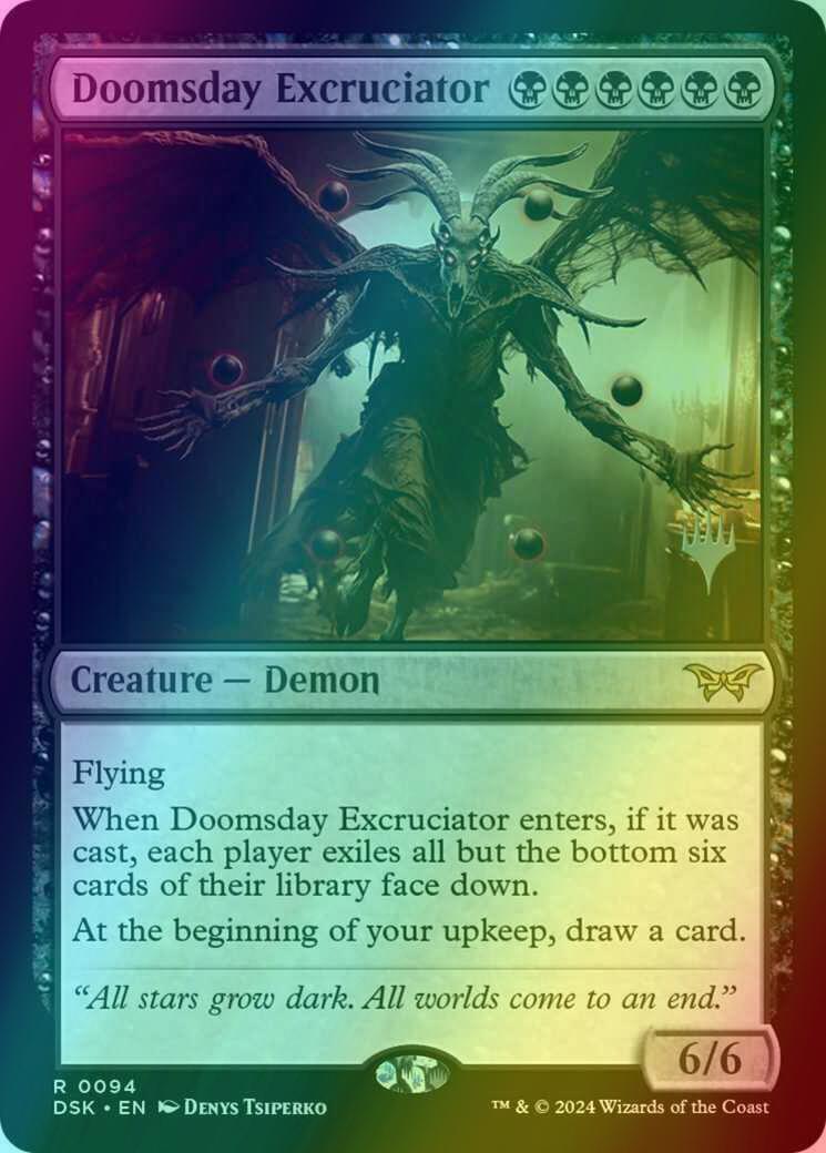 Doomsday Excruciator [94p] [Promo Pack] [Duskmourn: House of Horror: Promos] [Foil]