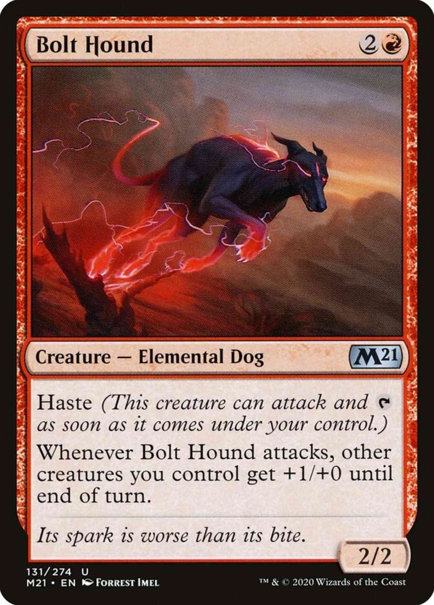 Bolt Hound [131] [Core Set 2021] [Non-Foil]