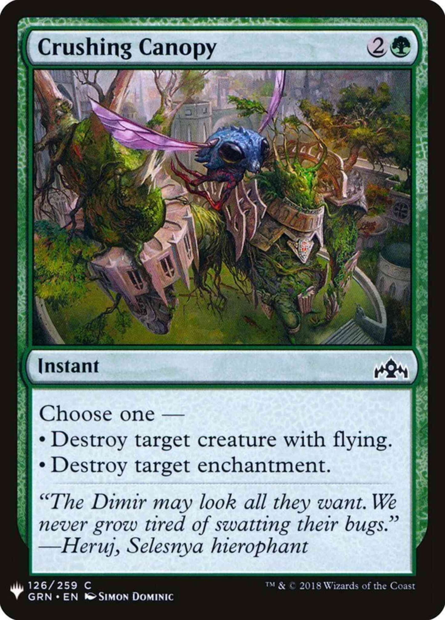 Crushing Canopy [GRN-126] [The List] [Non-Foil]
