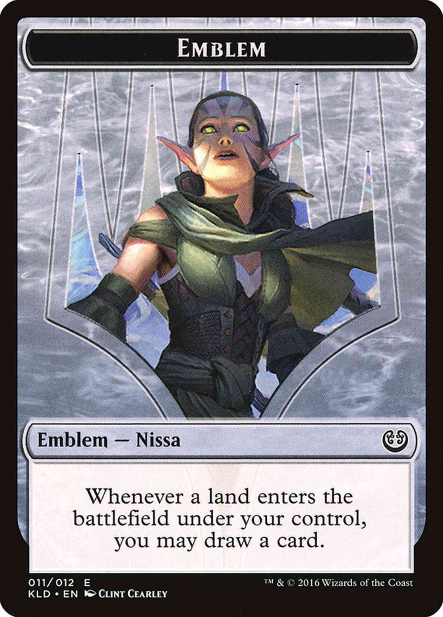 Nissa, Vital Force Emblem [11] [Kaladesh Tokens] [Non-Foil]