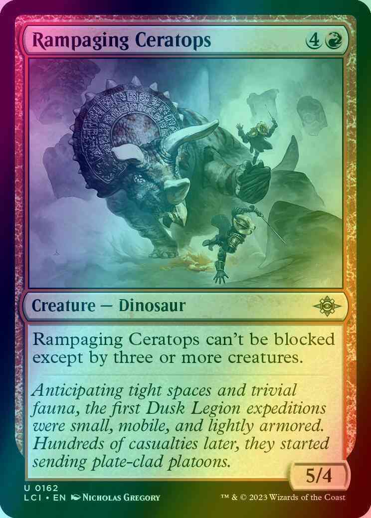 Rampaging Ceratops [162] [The Lost Caverns of Ixalan] [Foil]