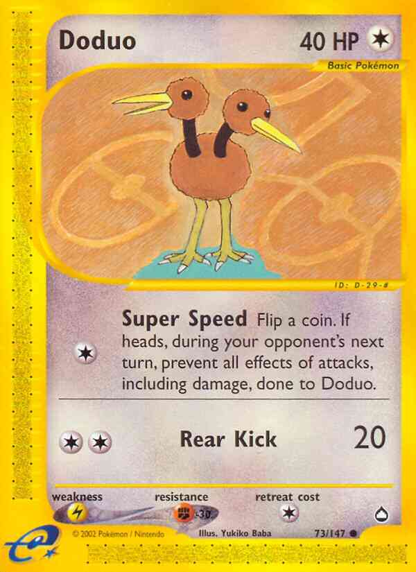 Doduo - 73/147 - Common [ecard2-73] [Non-Holo]