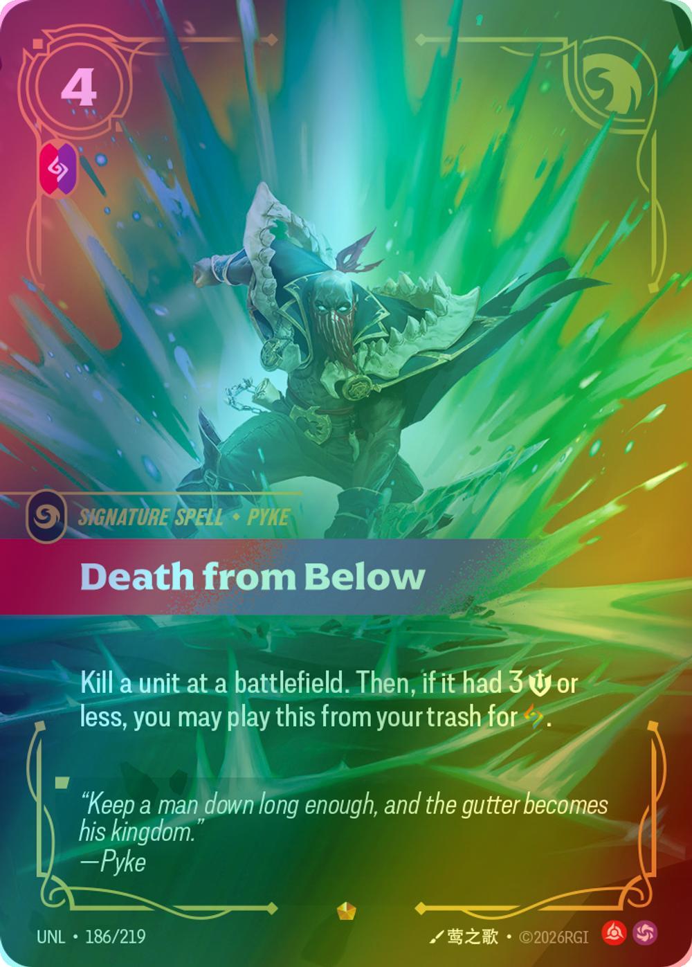 Death from Below - 186/219 [Unleashed] [Foil]