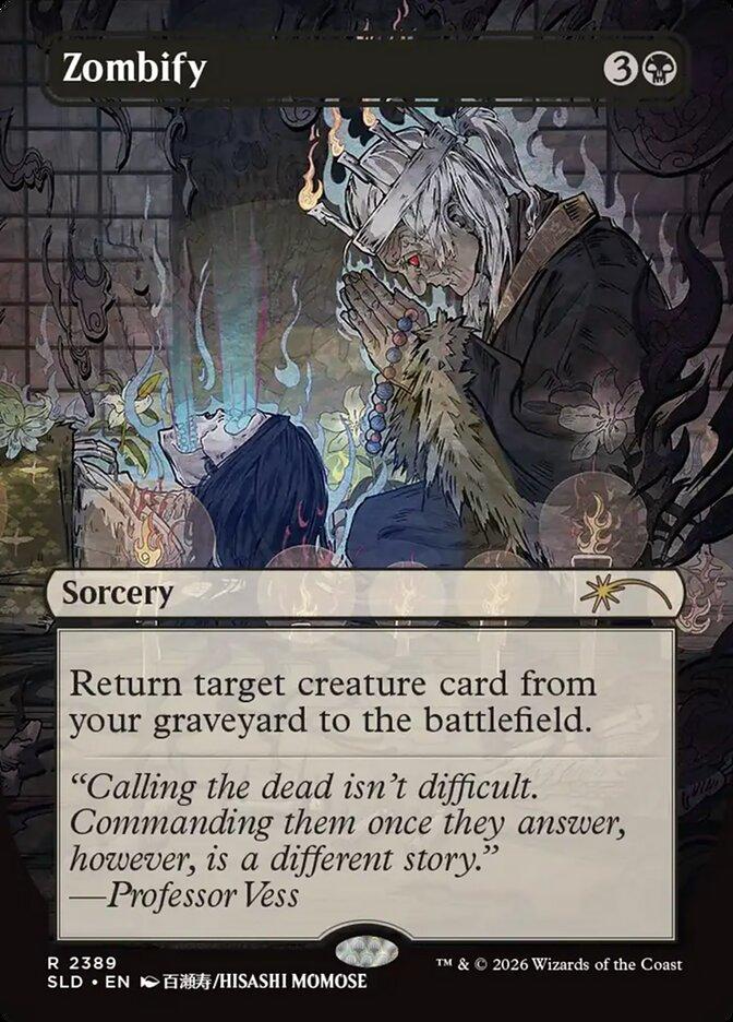 Zombify [2389] [Borderless] [Return to Mystical Archive] [Secret Lair Drop] [Non-Foil]