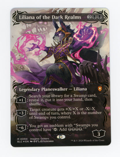 Liliana of the Dark Realms — Borderless|Anime|Raised Foil — ID 18148