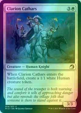 Clarion Cathars [14] [Innistrad: Midnight Hunt] [Foil]