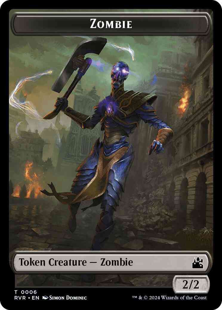 Zombie Token [06] [Ravnica Remastered: Tokens] [Non-Foil]
