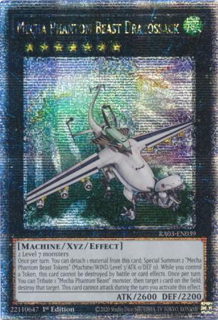 Mecha Phantom Beast Dracossack - RA03-EN039 - Quarter Century Secret Rare - 1st Edition