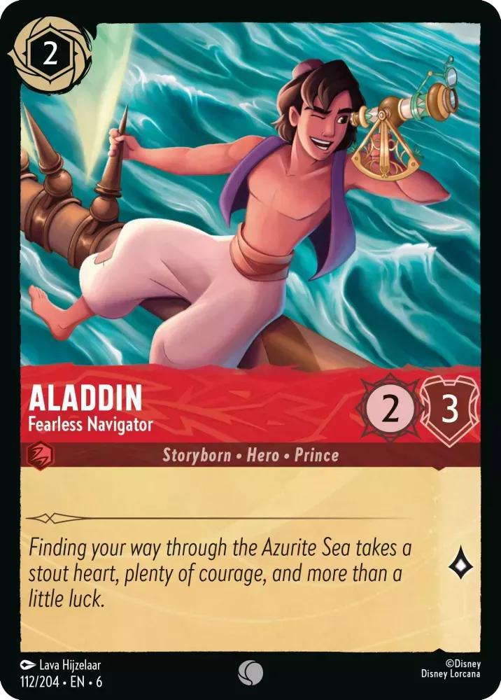 Aladdin - Fearless Navigator - 112/204 [Azurite Sea] [Non-Foil]