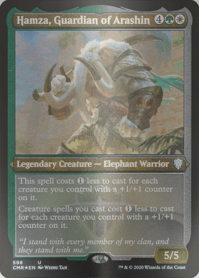 Hamza, Guardian of Arashin [598] [Commander Legends] [Etched Foil]