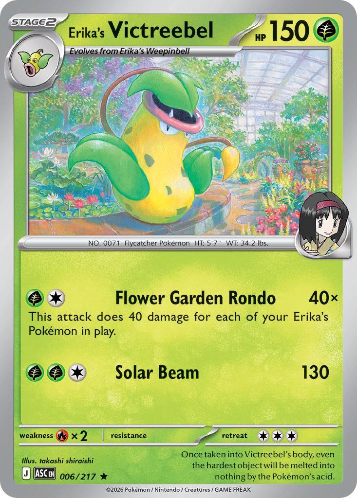 Erika's Victreebel - 006/217 - Rare [me025-006] [Holo]