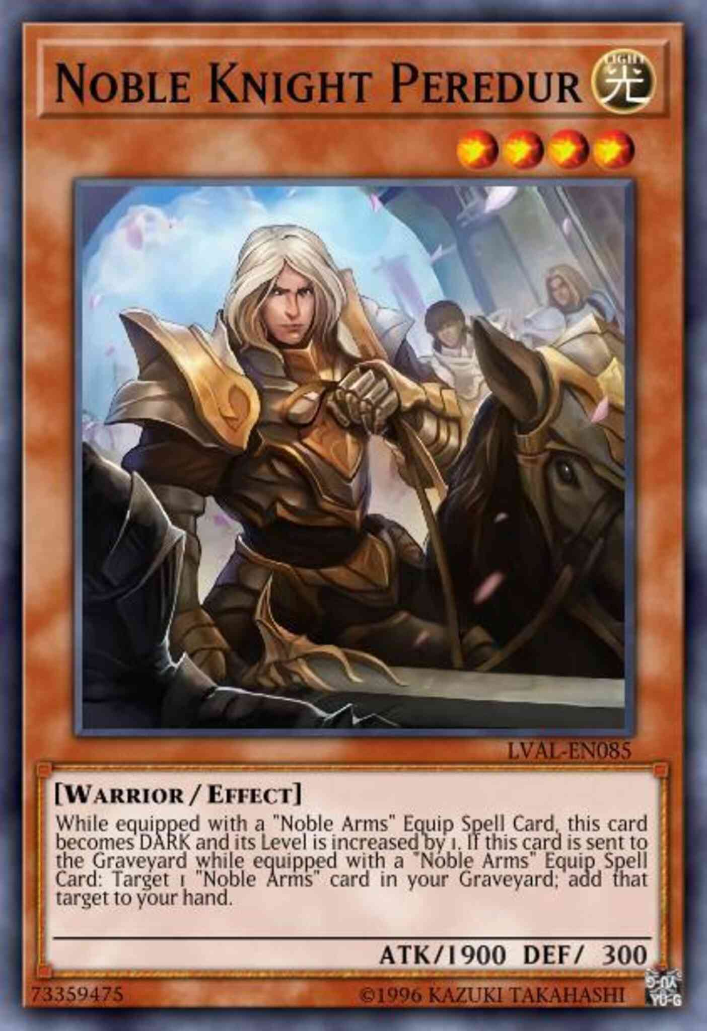 Noble Knight Peredur - NKRT-EN010 - Platinum Rare - Limited