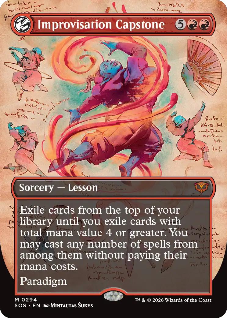 Improvisation Capstone [294] [Borderless] [Field Notes] [Secrets of Strixhaven] [Non-Foil]
