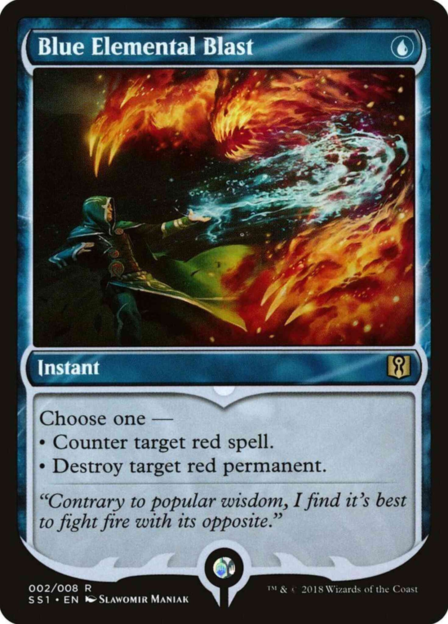 Blue Elemental Blast [2] [Signature Spellbook: Jace] [Non-Foil]