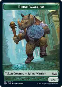 Rhino Warrior Token [11] [Streets of New Capenna: Tokens] [Non-Foil]