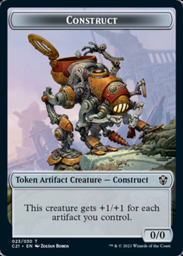Construct Token (23) // Copy Token (30) [Commander 2021 Tokens] [Non-Foil]
