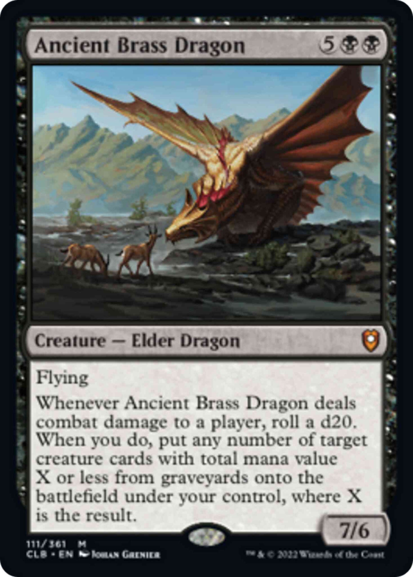 Ancient Brass Dragon [111] [Commander Legends: Battle for Baldur's Gate] [Non-Foil]